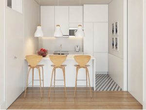 renovation studio Paris plan3D petits espaces